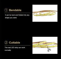 Tira De Luz LED COB CCT De 10M 624 LEDs/m Alta Densidad Flexible 5mm Luces Lineales Dimmables 3 Cables DC24V 2700K a 6500K Para Sala De Estar - details 5