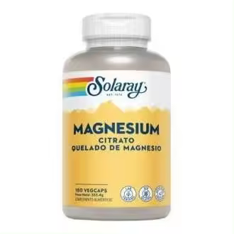 Solaray Magnesium Citrato Quelado De Magnesio 180Caps - 1
