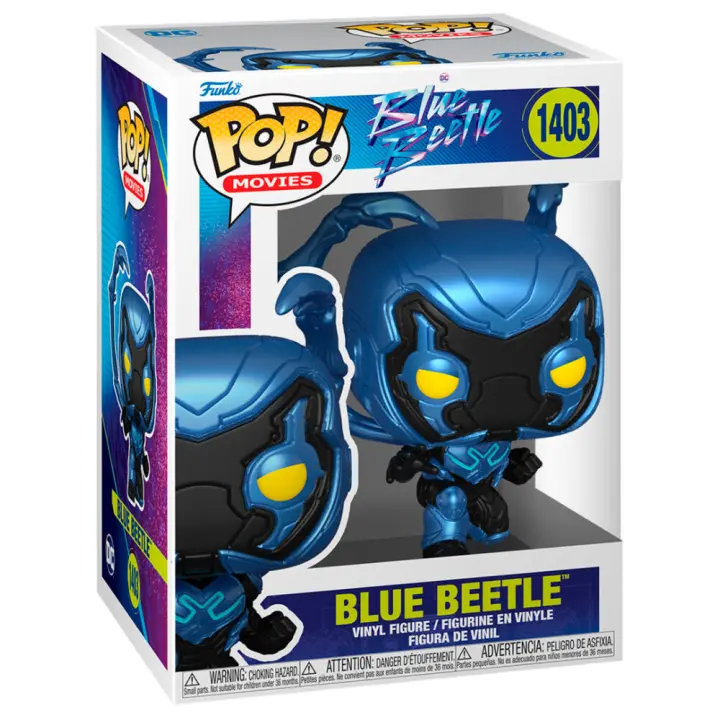 Figura Pop Dc Comics Blue Beetle - Blue Beetle-Figura de Vinilo Coleccionable - Idea de Regalo- Mercancia Oficial - Juguetes para Niños y Adultos - Movies Fans - Muñeco para Coleccionistas y Exposición - 1