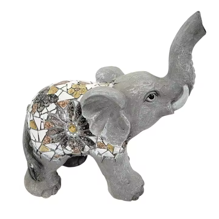 Signes Grimalt Elefante exte | Figura de Elefante Gris Rustico 35X17X33cm - 1