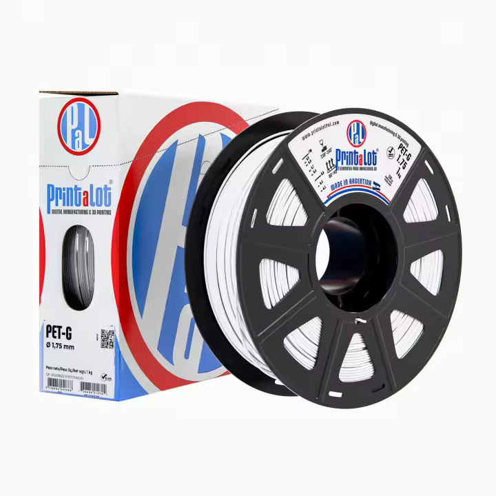 Filamento 3D PrintaLot PETG color Blanco - Alta resistencia y acabado profesional - 1
