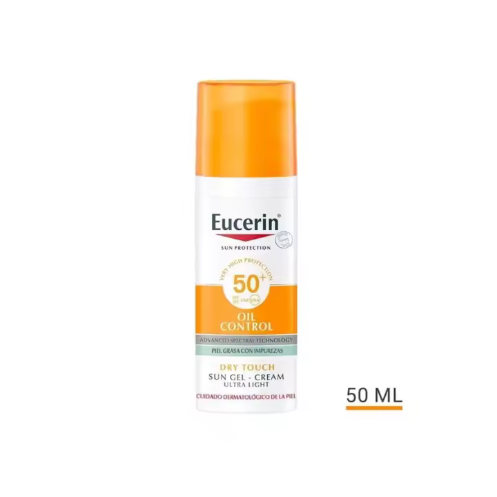 EUCERIN SUN GEL CREMA OIL CONTROL DRY TOUCH PROTECTOR FPS 50+ 50 ML - 1