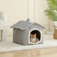 Casa De Mascotas Plegable Para Gatos Y Perros Pequeños Con Sofá Cueva Mueble Para Mascotas Material De Algodón Lavable Y Desmontable - details 5