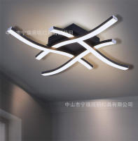Luz De Techo LED Moderna Instalación Superficial Elegante Curva Para Sala De Estar Dormitorio Cocina Iluminación Diaria - details 3