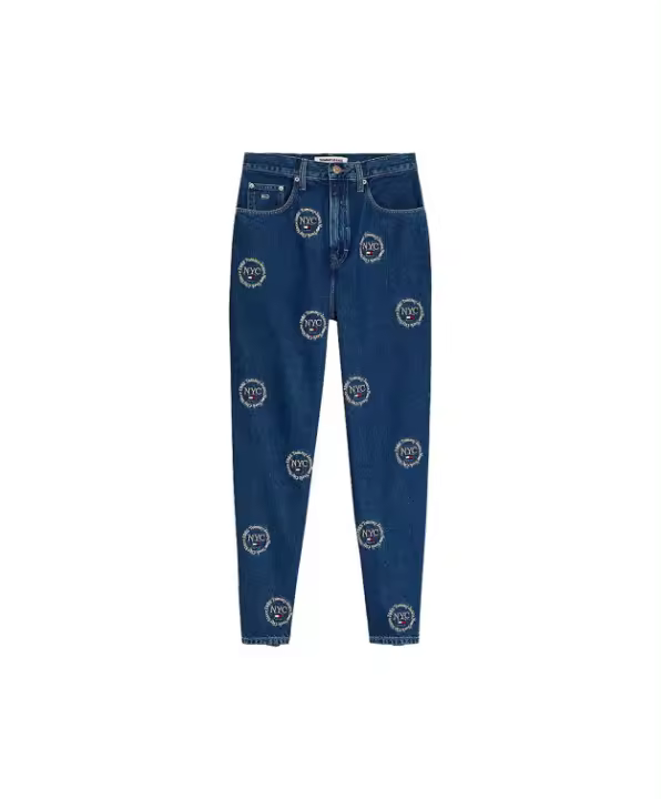 Pantalones Tommy Hilfiger Mom Jean Uhr para mujer en color azul marino - 1