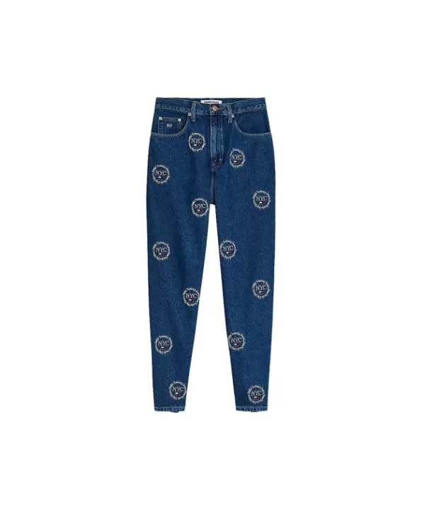 Pantalones Tommy Hilfiger Mom Jean Uhr para mujer en color azul marino - 1