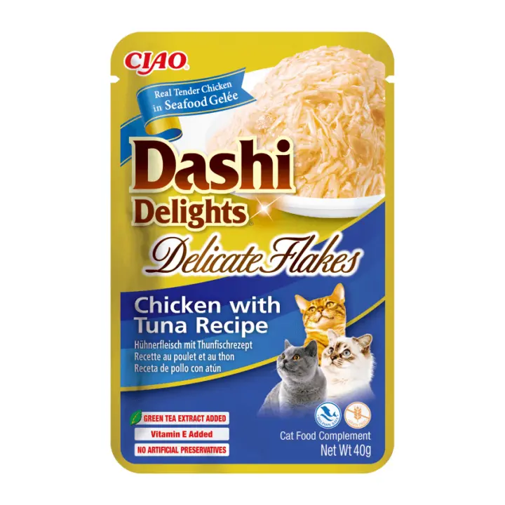Dashi Delights DELICATE FLAKES Pollo y Atún (12x40gr) - 1