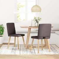 vidaXL Sillas de comedor giratorias 2 unidades tela en color Gris claro/Negro/Crema y más | cómodas modernas ergonómicas para comedor cocina salón hogar - details 8