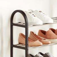HOGUITA-Organizador de Zapatos de Metal de 5 Niveles con Estructura Negra y Estantes Blancos, Zapatero Funcional y Ahorro de Espacio,Ideal para Entrada, Pasillo y Sala de Estar - details 5