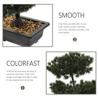 Arbol De Bonsai Sintetico Elegante Para Decoración De Sala De Estar Oficina Dormitorio Sin Mantenimiento Planta Artificial En Maceta - details 4