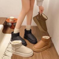 Botas De Nieve Para Mujer Invierno 2025 Edición Coreana De Peluche Alta Calzado Casual Cálido Con Forro De Algodón Grueso - details 9