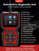 Detector De Fallas De Coche V519 Obd2 Escáner Herramienta De Diagnóstico Del Sistema Del Motor Lectura De Códigos - details 0