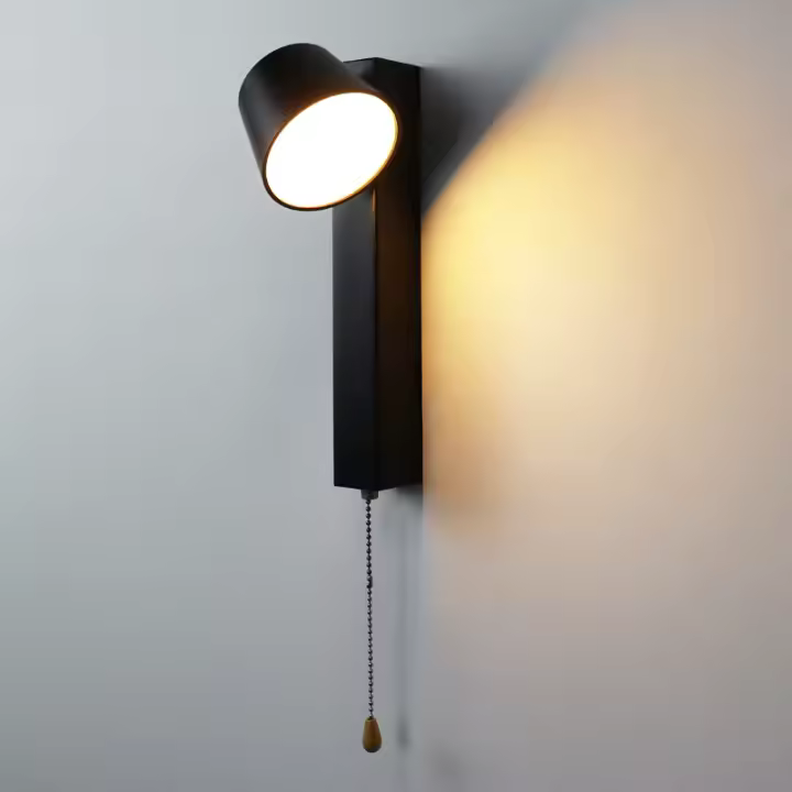 Luz de pared LED de 9W tricolor seleccionable con interruptor giratorio de 360 ° Luz de pared LED interior para Sala de estar Cocina dormitorio - 1