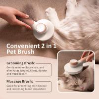 Cepillo para perro, cepillo de pelo muerto autolimpable para gato perro de pelo largo y corto para eliminar eficazmente hasta el 95% de pelo muerto y pelo Tomentose Undercoat Tangles Dead - details 0