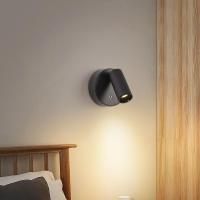 Lámpara De Lectura Inalámbrica LED Recargable Con Base Magnética Y Interruptor Táctil En Negro Y Blanco Luz De Pared Moderna Para El Dormitorio - details 20