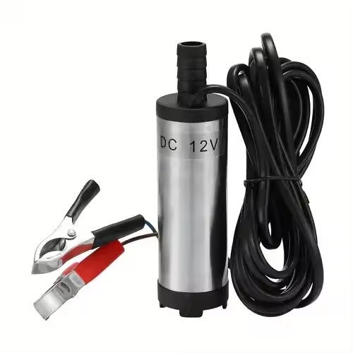 IPSDI 12V 38mm Bomba sumergible de diesel y de aceite con Malla Filtro,12L/min - Bomba Eléctrica de agua hecha de acero Inoxidable para Transferencia de Combustible - 1