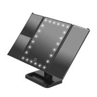 Espejo De Maquillaje Plegable Con Pantalla Táctil LED Y Soporte Ajustable Recargable Por USB Magnificación 1x/2x/3x Ilumina Tu Belleza - details 7