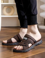 Sandalias Para Hombre Antideslizantes Y Acolchadas Verano 2025 Moda Y Versatilidad Antiguo Olor Zapatillas De Playa Impermeables Y Cómodas - details 5