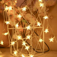 Luces De Estrella LED Para Navidad Y Bodas 1.5m/3m/6m/10m Caja De Batería Iluminación De Cortina De Aire Para El Hogar Y Fiestas - details 7