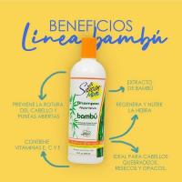 CasaSofia- Silicon Mix Bambu Set 4 piezas Champú 473ml, Tratamento 450g, Leave In 236ml, Pulidor de Cabello 118ml. Regenerar y nutrir. Vitaminas E, C y F, Aceite de Carthamus y Aceite de Almendras para mejorar la salud y belleza de tu cabello. - details 1