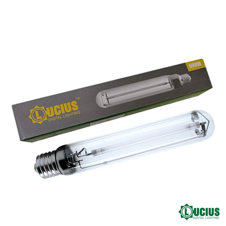 Bombilla cultivo 600W HPS Alta presión de Sodio  para Crecimiento y floración,  Lucius Digital Lighting™ modelo premium