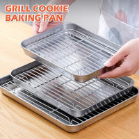 Horno De Acero Inoxidable Con Relleno De Alambre Bandeja Antiadherente Para Parrilla Repostería Herramientas De Cocina Y Exterior - details 0