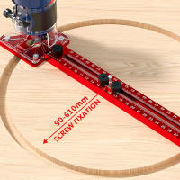 Herramienta Circular De Torno 3 En 1 Para Carpintería 9-61cm Herramienta Auxiliar De Perforación Y Macetado En Madera - details 2