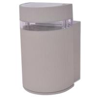vidaXL Aplique de pared de exterior semicilíndrico gris aluminio - details 3