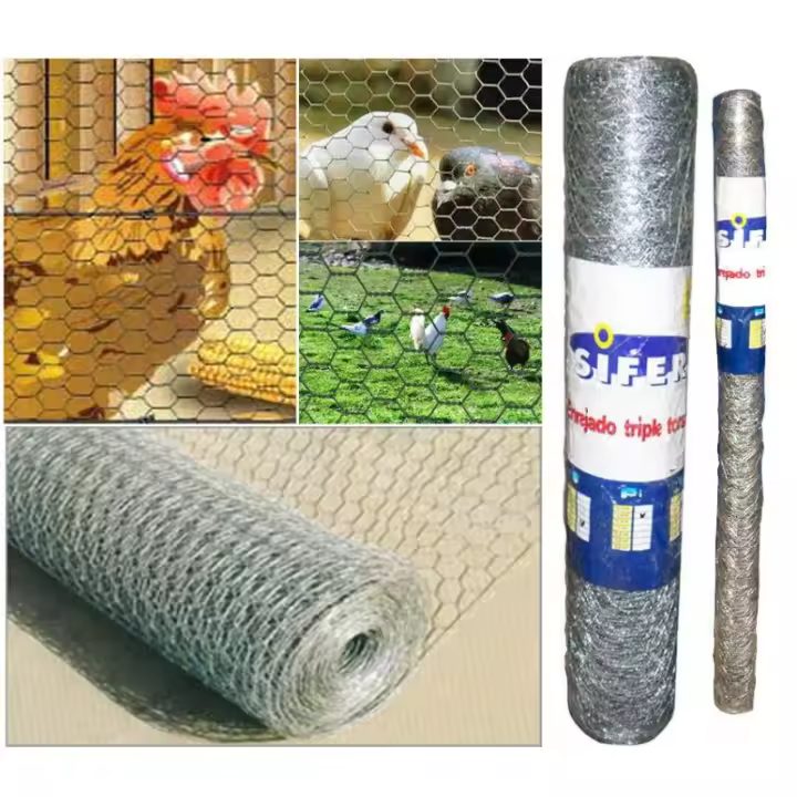 Malla enrejado triple-torsion sifer de 51 x 1.00 metro rollo 10 - 1