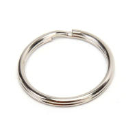 Llavero De Metal En Forma De Círculo Blanco Para DIY 12-23mm Anillo Dividido Accesorios De Porta Llaves Para Joyería Unisex - details 4