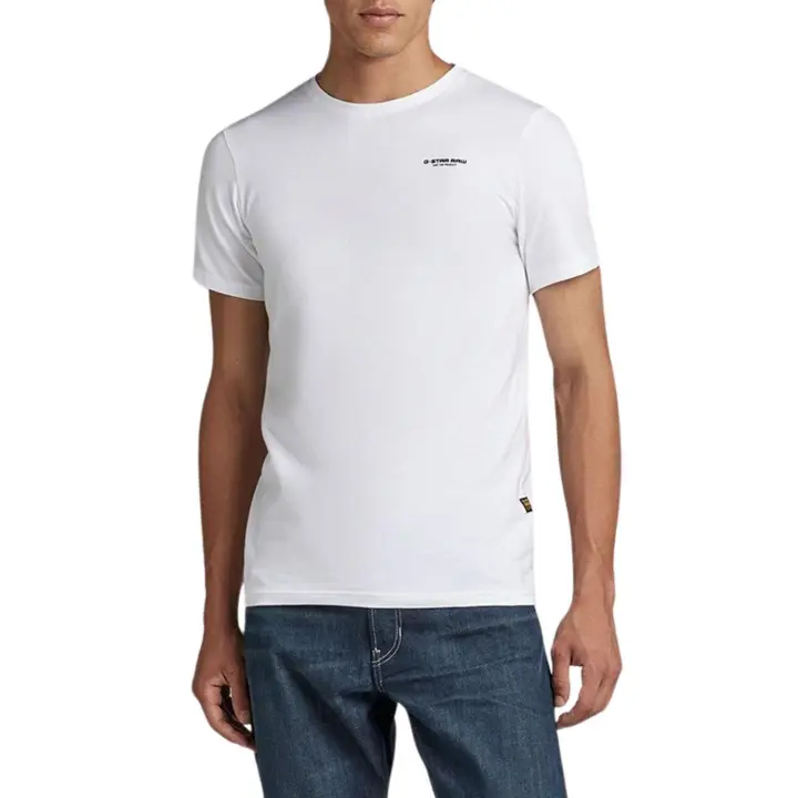 Camiseta G-Star Slim Base Blanco Para Hombre - 1