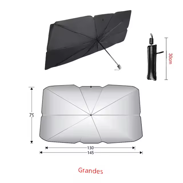 Parasol Protector de Sol para Coche - Sombrilla de Verano - Accesorios de Protección del Parabrisas - Sombreado Automático - 1