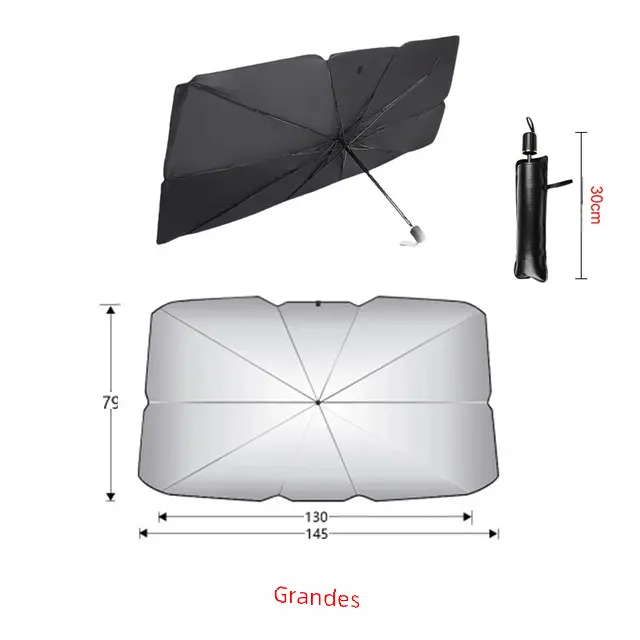 Parasol Protector de Sol para Coche - Sombrilla de Verano - Accesorios de Protección del Parabrisas - Sombreado Automático - 1