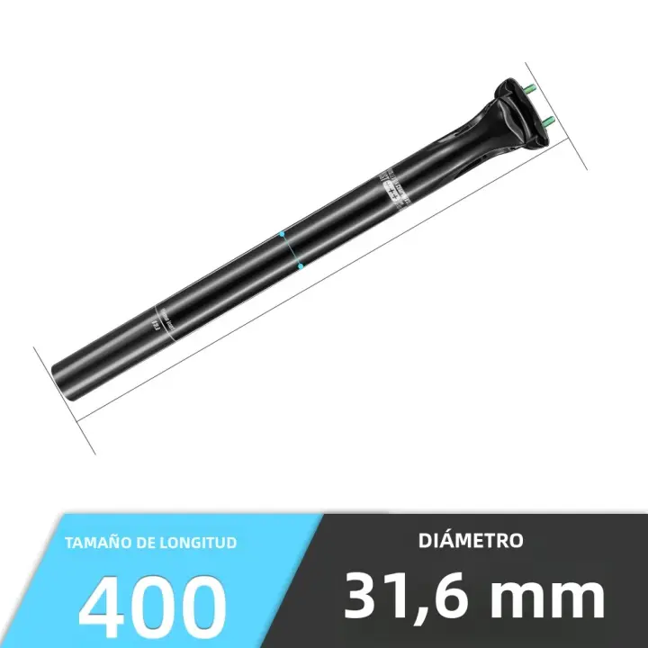Lexon Poste De Silla De Bicicleta De Carbono MTB Carretera Gravel 27.2/31.6MM 350/400mm 5mm Desplazamiento Tubo De Silla Accesorios De Ciclismo - 1