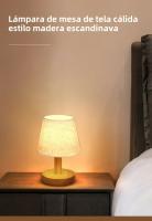 Lámpara De Mesa LED Estilo Japonés Retro Iluminación Interior Para Dormitorio Y Sala De Estar Luz De Noche Decorativa Para Escritorio Incluye Bombilla Fuente De Alimentación AC 90-260V - details 7