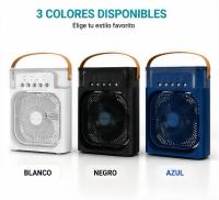 Ventilador Humidificador Portátil USB 5 Salidas de Aire | 3 Velocidades | Luz LED 7 Colores | Temporizador 1H/2H/3H - details 5