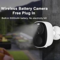 Cámara de seguridad 2K inalámbrica para exteriores, cámara WiFi de 2.4G/5G alimentada por batería para seguridad del hogar, cámara de vigilancia impermeable con detección de movimiento PIR, visión - details 1