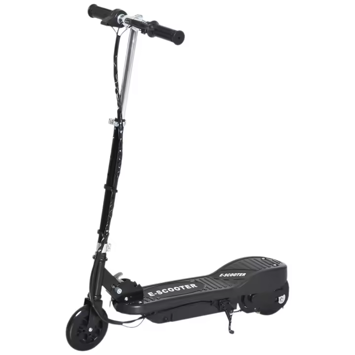 HOMCOM Patinete Eléctrico para Niños de +7 Años Scooter Plegable con Altura Ajustable Batería Recargable 24V Velocidad hasta 12 km/h y Freno Carga 50 kg 74x36x73-91 cm - 1