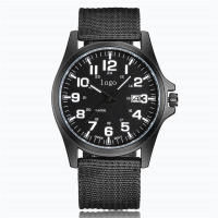 Reloj para hombre, diseño resistente al agua, sencillo y versátil, correa de nailon unisex, reloj de hombre de moda. - details 0