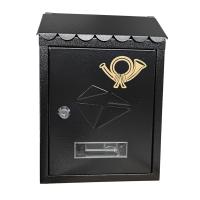 Buzón De Correo Metálico Para Pared 21.5x7x30cm Decorativo Para Puerta Delantero Y Porche Caja De Entrega De Correos Con Cerradura Incluida - details 1