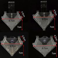 Decora Tu Acuario Con Nuevos Acrílicos Pequeños Cristales Potente Cilindro De Alimento Para Peces Transparente 6.7x4.5x7cm - details 16
