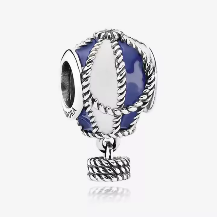 Pandora Charm de Colgante en Plata de Ley Globo Aerostático 791145ENMX，Incluye Caja Original - 1