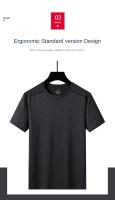 Camiseta Deportiva De Verano Para Hombres Transpirable Y Ligera Con Manga Corta Tejido De Poliéster Y Spandex Secado Rápido Moda Natural Simple - details 4