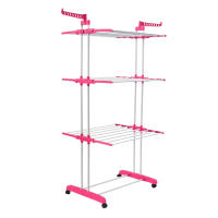 LUTODY - Tendedero Vertical Plegable con Ruedas Giratorias - Gran Capacidad - Metálico para Interior y Exterior - details 3