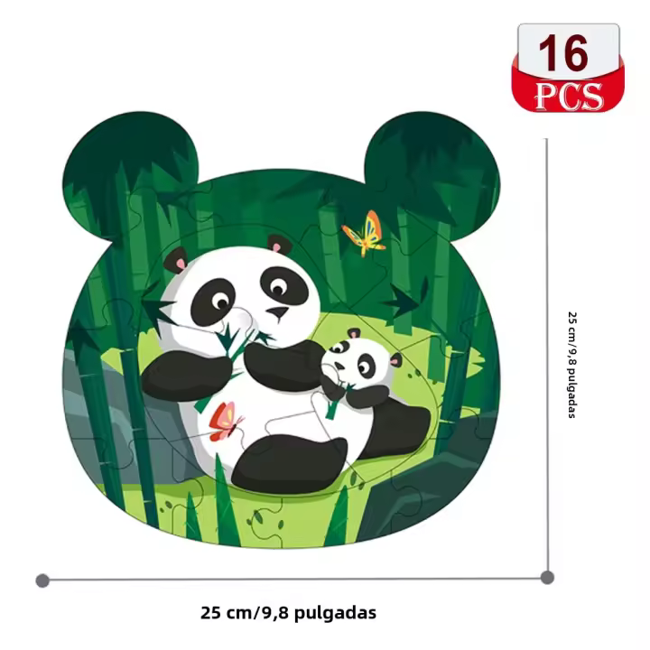 Rompecabezas Dinosaurio Hahowa Educativo Para Niños Juguete De Formas Animales De La Ciudad Regalo De Navidad Para Niños De 3 a 12 Años - 1