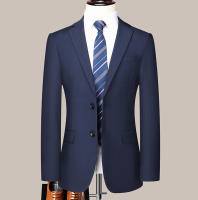 Traje De Boda Para Hombre Estilo Coreano Ajustado Dos Botones Conjunto Formal Con Pantalones De Alta Calidad Para Todas Las Estaciones - details 2