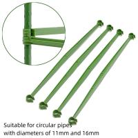 Conector De Pilares Fijos Para Jardinería Soporte De Plástico Para Plantas 12 Piezas Rodillo De Conexión Para Invernadero - details 0