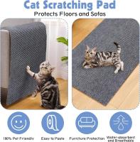 Alfombra De Afilado Para Gatos Con Adhesivo Auto-Adhesivo Protector De Muebles Antigolpes Trimmable Para Gatos - details 8