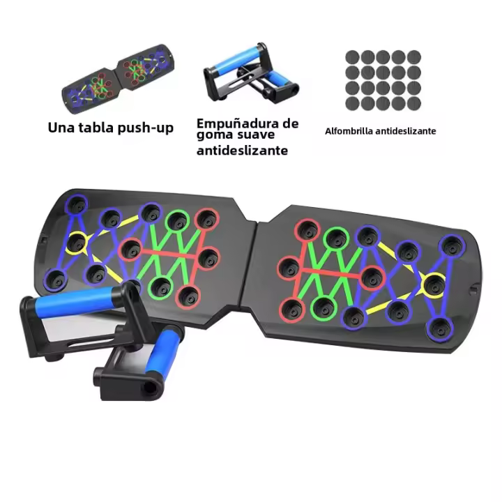 Tablero De Empuje Plegable Multi-Función Para Ejercicio De Músculo Pecho Equipo De Gimnasio Portátil Para Entrenamiento De Hombros Y Brazos - 1