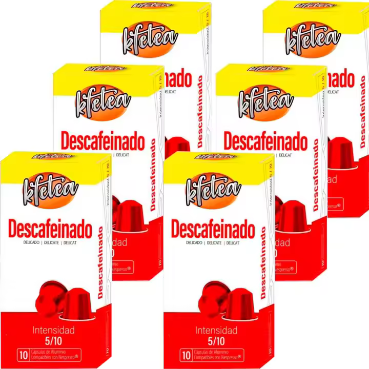 Descafeinado  compatibles Nespresso 60 capsulas Kfetea - 1